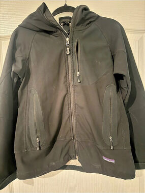 Patagonia Black Hooded Ski Jacket
